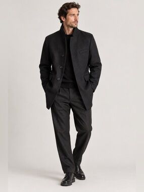 FRADI WAX_Y Deconstructed Wool Blend Coat Blazer Dark Academia Avant Garde 54 XL